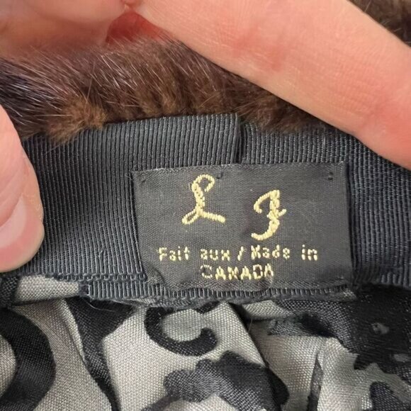 Vintage Handmade Mink Fur Made In Canada Women’s Luxury Hat One Size 50s 60s - Picture 4 of 11